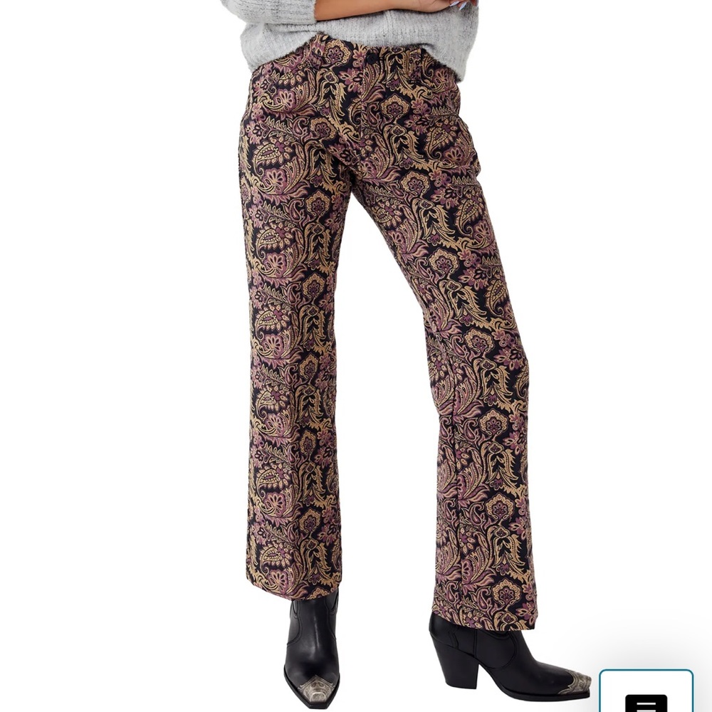 NWT Free People Walker Relaxed Jacquard Pants